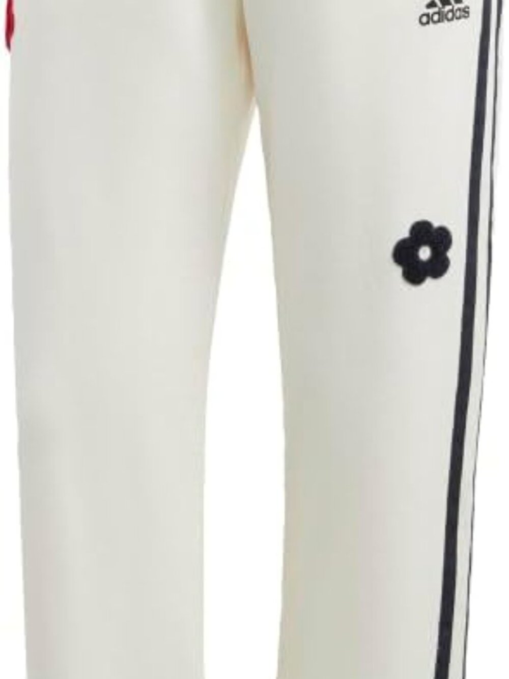 ADIDAS White Wide-Leg women’s 3 stripes track pants XL - Picture 5 of 6